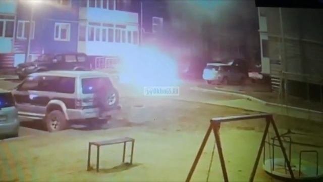 В Охе пожарные потушили очередной автомобиль