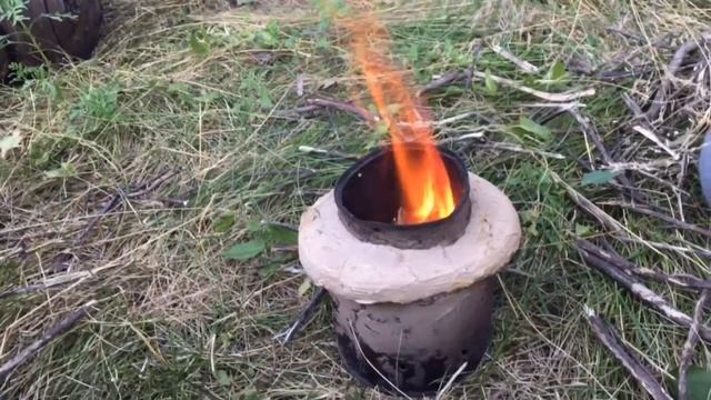 Моя Любимая печка | Походная пиролизная печка своими руками смотреть онлайн