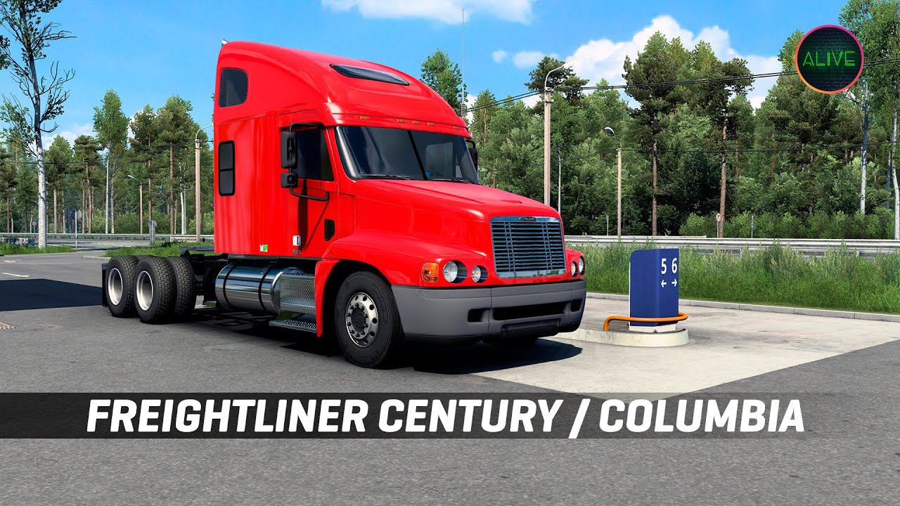 FREIGHTLINER CENTURY / COLUMBIA - ОБЗОР МОДА ДЛЯ #ETS2 1.47