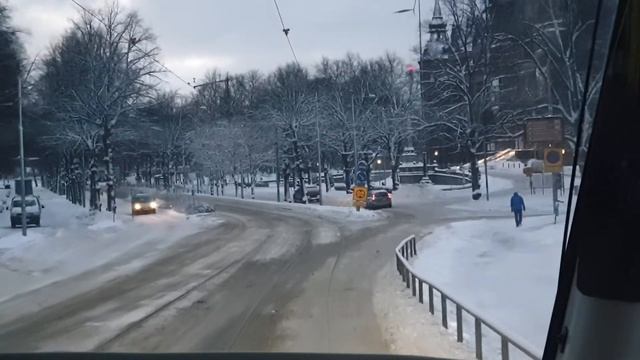 Tram Driver View, skansen, nordiska museum, nybroplan, stockholm city tour 2021. смотреть онлайн