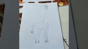 Как нарисовать жирафа. Видео для детейм 4-6 лет.