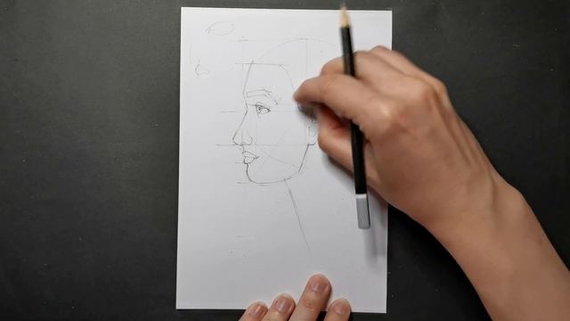 Рисуем профиль человека. Построение головы человека