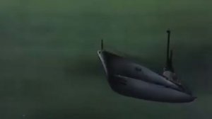 Клип Подводная лодка призрак под водой