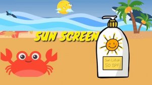 Beach Vocabulary For Kindergarten |Kids Vocabulary- Things at the Beach