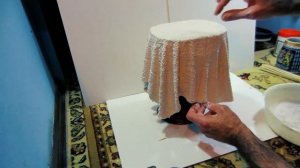 Цветочный горшок своими руками из крахмала и клея .Прочно красиво легко и быстро !