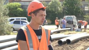 Героевка. Подземный газопровод