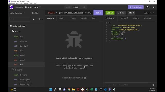 Challenge 18: Social Network MongoDB Back-End смотреть онлайн
