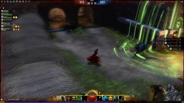 Guild Wars 2 PvP Necromancer 17-0 in a BG смотреть онлайн