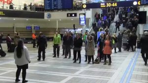 Флэшмоб Стокгольмский аэропорт - Я верю, что умею летать / Flashmob Stockholm Arlanda Airport