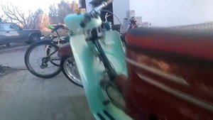 Запуск мотоцикла Ява 50 тип 20. Jawa 50 typ 21 start engine