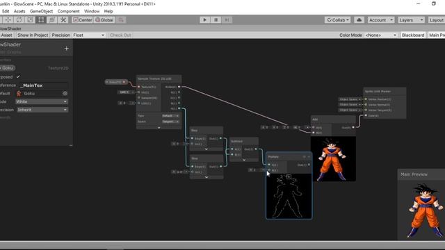How to make Simple 2D Glow with Outline in Unity - 2D Shader Graph