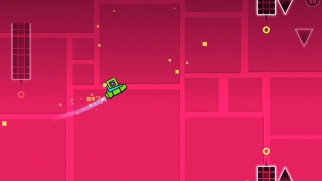 Первая игра на моём канале!!!  Геометридэш. Прошёл первый уровень