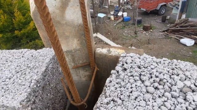 КРУГЛЫЙ ДОМ В СОЧИ подготовка калон к заливке опалубка