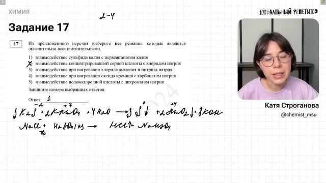 Самый ПОЛНЫЙ разбор ДЕМОВАРИАНТА ЕГЭ по химии 2024 | Екатерина Строганова смотреть онлайн