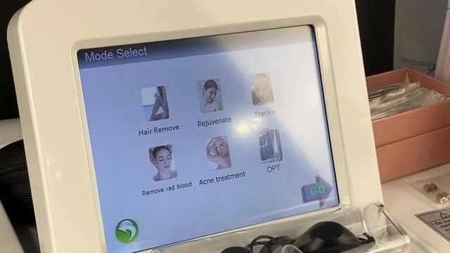 Аппарат элос эпиляции Pink 01 r Hair remove beauty machine смотреть онлайн