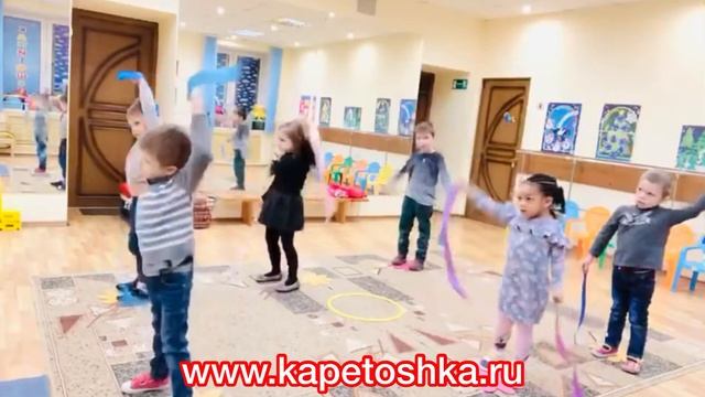 ТАНЕЦ для детей от 4-5 лет. Маленькие Лучики. Танец с лентами. Дети . Старшая группа ДС. Ритмика.