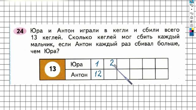 Задание 24 – ГДЗ по математике. Рабочая тетрадь 2 класс (Моро) 1 Часть смотреть онлайн