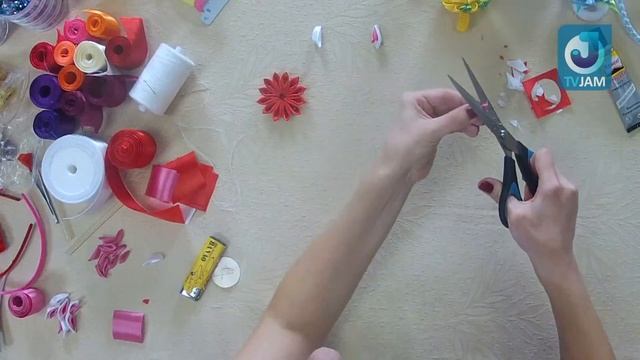 МК канзаши. ZaДело! на TVJAM  Мастер класс  канзаши