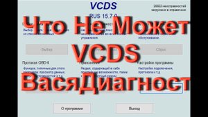 Заблуждения про адаптер VCDS Вася Диагност