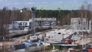 ZOOMLION | Башенный кран на рельсах | Разгрузка фур. Стройка