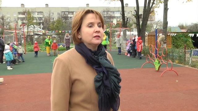 Открытие спортивной площадки в д/с "Вишенка" смотреть онлайн