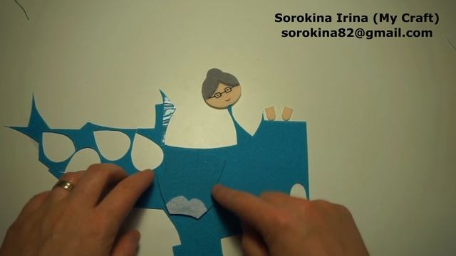 DIY! Granny finger puppet tutorial / МК: бабушка на пальчик из фетра смотреть онлайн