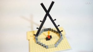 Как сделать лего палатку и вигвам [Lego vVv Company]