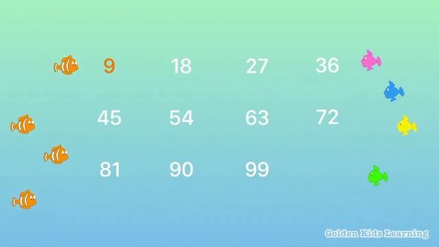 Count by 9's Song | Skip counting by 9 YouTube Video | Golden Kids Learning смотреть онлайн