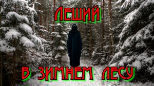 Леший в зимнем лесу