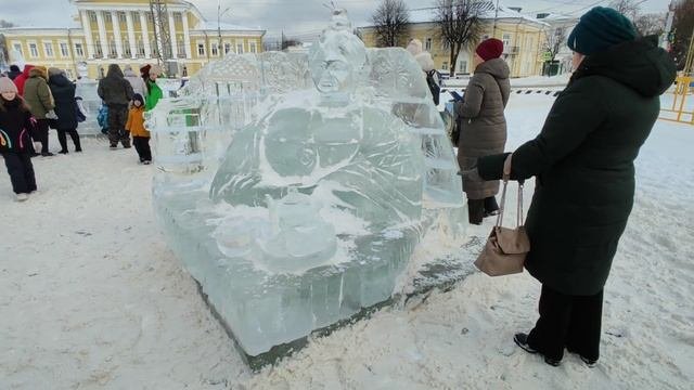 Фестиваль Ледяных Скульптур в Костроме 2023 г. Барыня