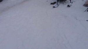 лёгкий самодельный мотобуксировщик.7 Января 2021.