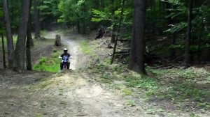 Backwoods no footer on motorcycle