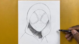 How to draw Miles morales Spider-Man || step-by-step