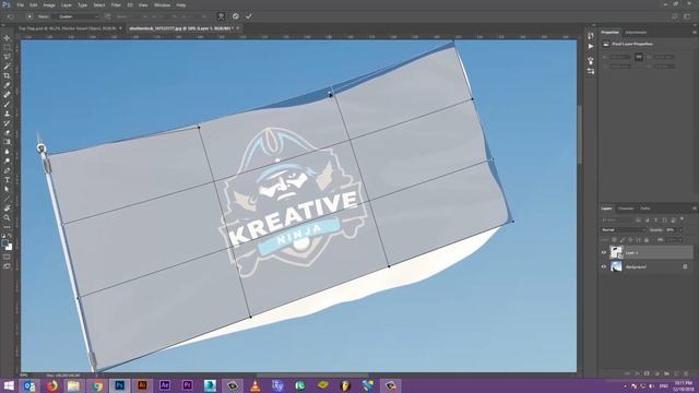 How to Make Realistic Flag Mockup Design | Adobe Photoshop CC смотреть онлайн