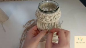 Подсвечник из банки и шпагата / Мастер-класс / Macrame DIY