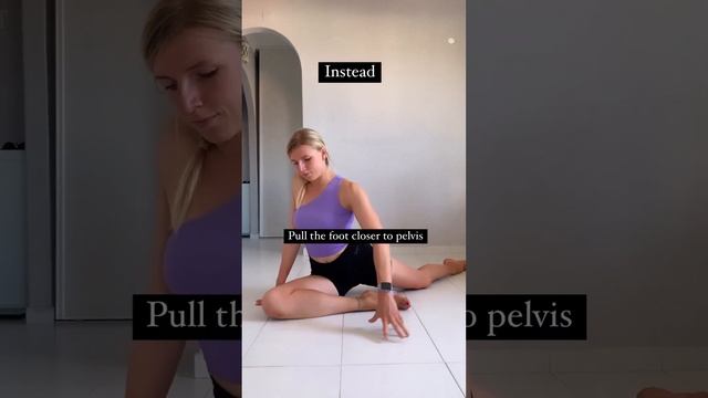 Pigeon pose mistakes -piriformis stretch