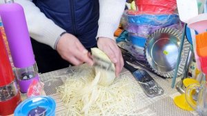 Как пользоваться малым ножом для резки, шинковки капусты для салата, борща и засолки