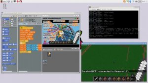 Scratch2MCPI Version.2.0 Minecraft Graphics Turtle Demo