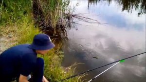 С Андрюхой на рыбалку; река Грушевка!