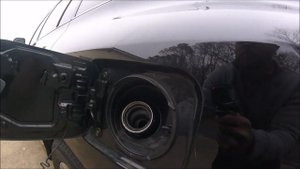 How to open fuel door on Toyota Highlander