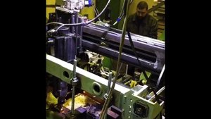 Фрезеровка станины прессавтомата мобильным фрезерным станком