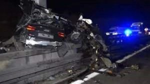 AUDI RS6 CRASH 300 km/h Autobahn germany higway