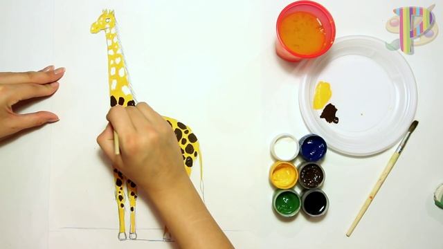 How to draw a giraffe:Как нарисовать жирафа:Урок рисования:drawing lesson смотреть онлайн
