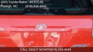 2005 Toyota Matrix XRS for sale in Raleigh, NC 27609 at Nort