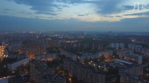 Спальный район  ночной Москвы