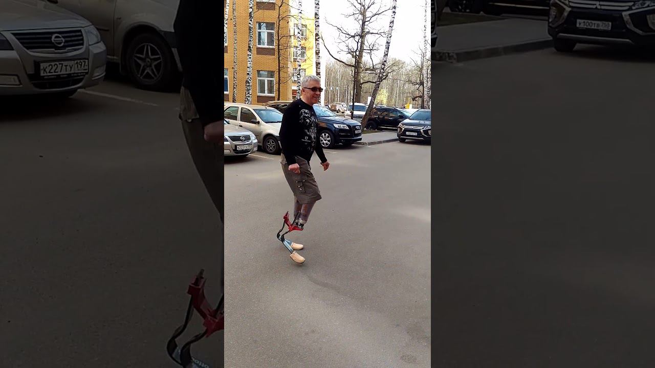 Бегаем на двух протезах голени