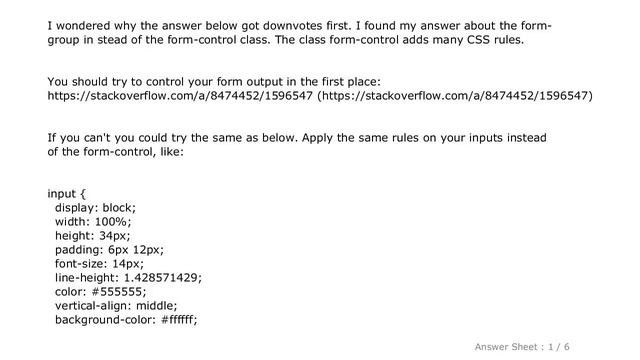 HTML : How can I work around the need for Bootstrap 3's form-control class? смотреть онлайн