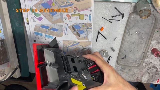 Building MFH 112 Ferrari 333 SP 1998 Daytona 24H Winner : Step 10 Paint the Parts  Assemble