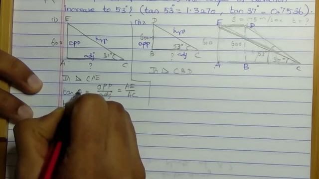 Trigonometry - Heights and Distance in Trigonometry 10th Chapter 6(70).