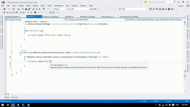 Edit DataGridView Lecture 9 смотреть онлайн